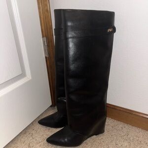 Black Knee High Boots